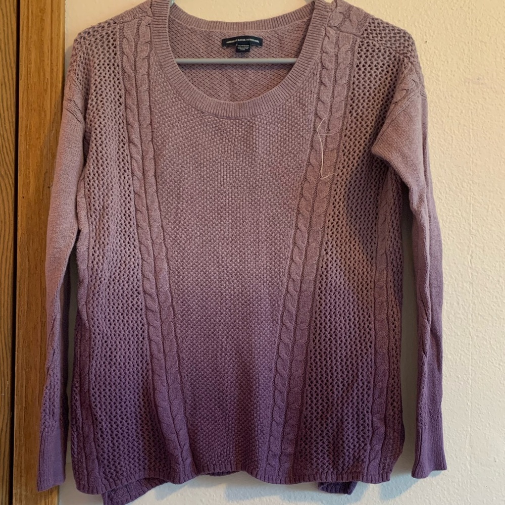American Eagle purple sweater. Size XS